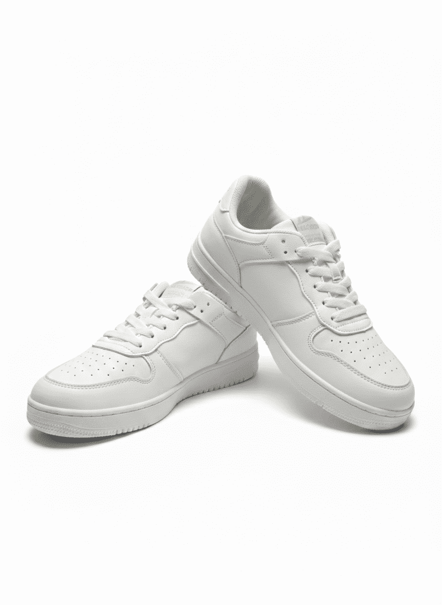 PURE WHITE STREET CLASSIC SNEAKERS' BY WORRIOR.